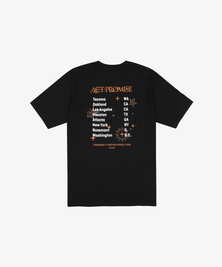 TXT [WORLD TOUR ACT PROMISE] OFFICIAL MD TOUR ROUTING TSHIRT