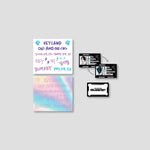 KEY - [2024 KEYLAND ON : AND ON #] OFFICIAL MD LENTICULAR ID CARD + FANLIGHT DECO STICKER SET