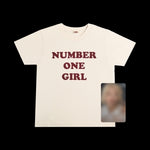 (PRE-ORDER) ROSÉ - [ROSIE] OFFICIAL MD NUMBER ONE GIRL WHITE T-SHIRT