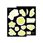 BAEKHYUN - [Lonsdaleite dot] 2024 ASIA TOUR OFFICIAL MD HAND DRAWN GLOW-IN-THE-DARK STICKER