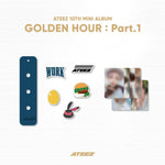 (PRE-ORDER) ATEEZ - [GOLDEN HOUR : Part.1] OFFICIAL MD SILICONE CHARM KEYRING SET