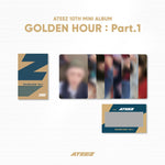 (PRE-ORDER) ATEEZ - [GOLDEN HOUR : Part.1] OFFICIAL MD PHOTO & SCRATCH CARD Z SET