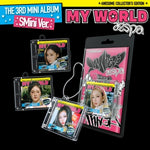 AESPA - [MY WORLD] 3rd Mini Album SMini version (Smart Album) RANDOM version