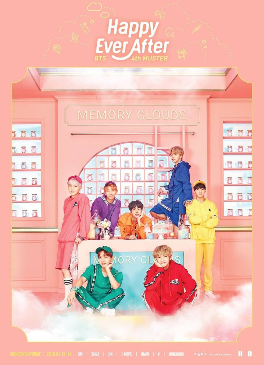 BTS - [Happy Ever After] 4th Muster DVD+PhotoBook+Post+PhotoCard+Tr... –  kpopalbums.com