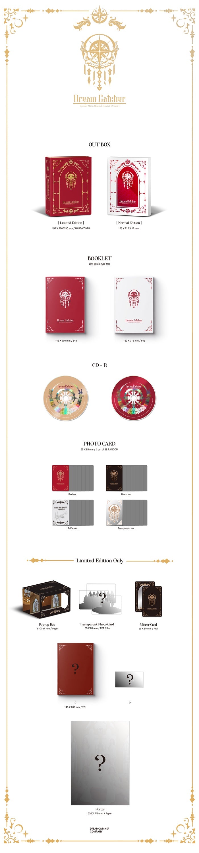 DREAMCATCHER - [Raid Of Dream] Special Mini Album LIMITED Edition