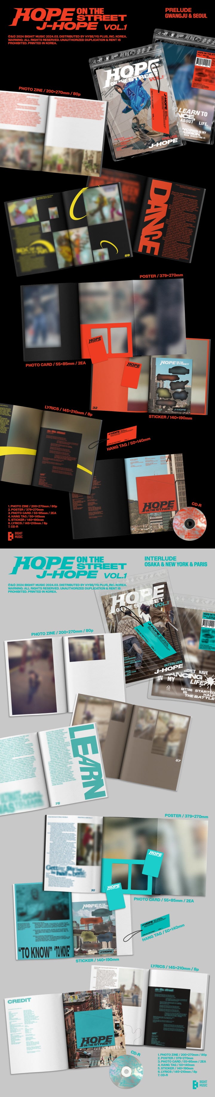 J-HOPE - [HOPE ON THE STREET] VOL.1 INTERLUDE OSAKA & NEW YORK & PARIS  Version