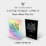 NATURE - [NATURE WORLD : CODE W] 3rd Mini NEMO (THIN) Album 2 Version SET