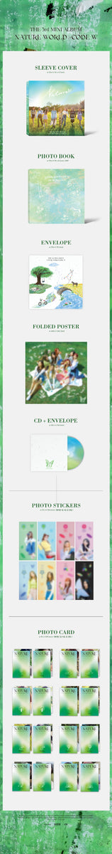 [NATURE WORLD : CODE W] (3rd Mini Album) – kpopalbums.com