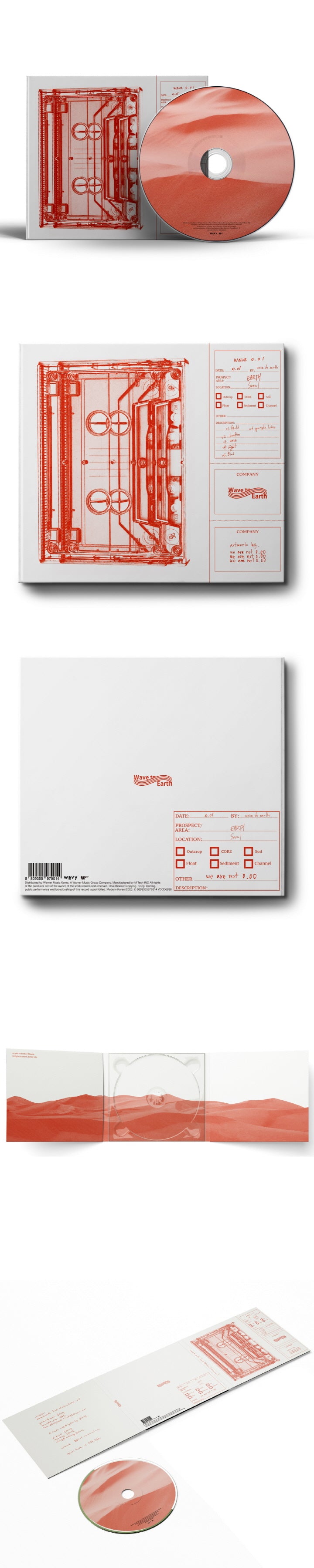 WAVE TO EARTH [WAVE 0.01] 1st EP Album/ CD+Booklet K-POP SEALED