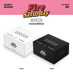 SECRET NUMBER - [Fire Saturday] 3rd Single Album LIMITED Edition 2 Version SET