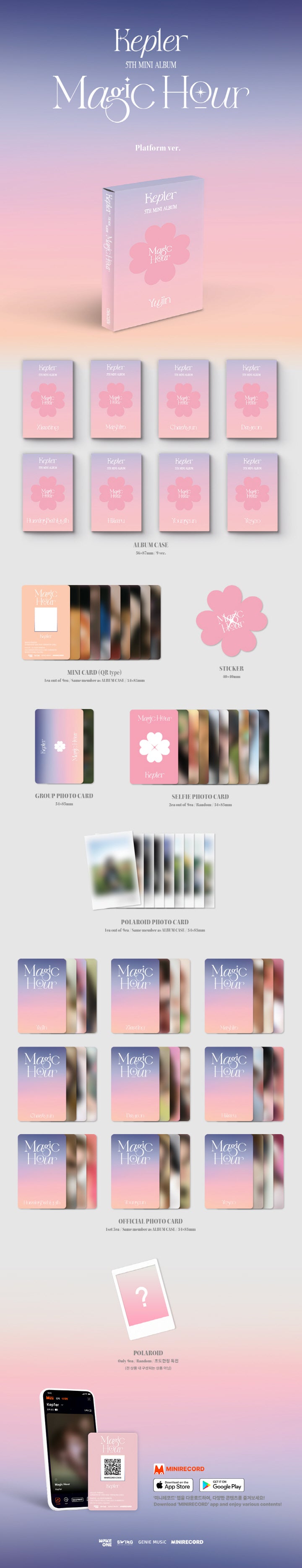 KEP1ER - [MAGIC HOUR] 5th Mini Album PLATFORM 9 Version SET