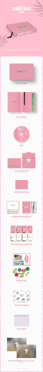 2019 BlackPink's Summer Diary In Hawaii Package Box+1p Poster 