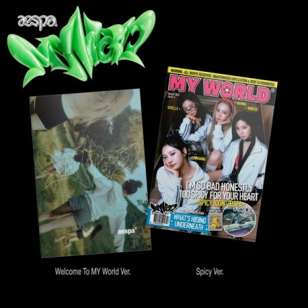 aespa - [MY WORLD] (3rd Mini Album ZINE SPICY (B) Version) – kpopalbums.com