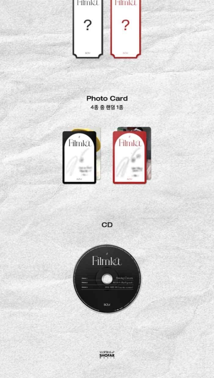 1 CD
1 Booklet (72 pages)
1 Ticket
1 Photo Card