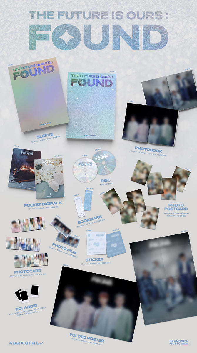 AB6IX - [THE FUTURE IS OURS : FOUND] 8th EP Album 2 Version SET