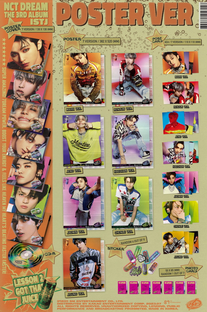 NCT DREAM ISTJ Japan ver poster ver set-